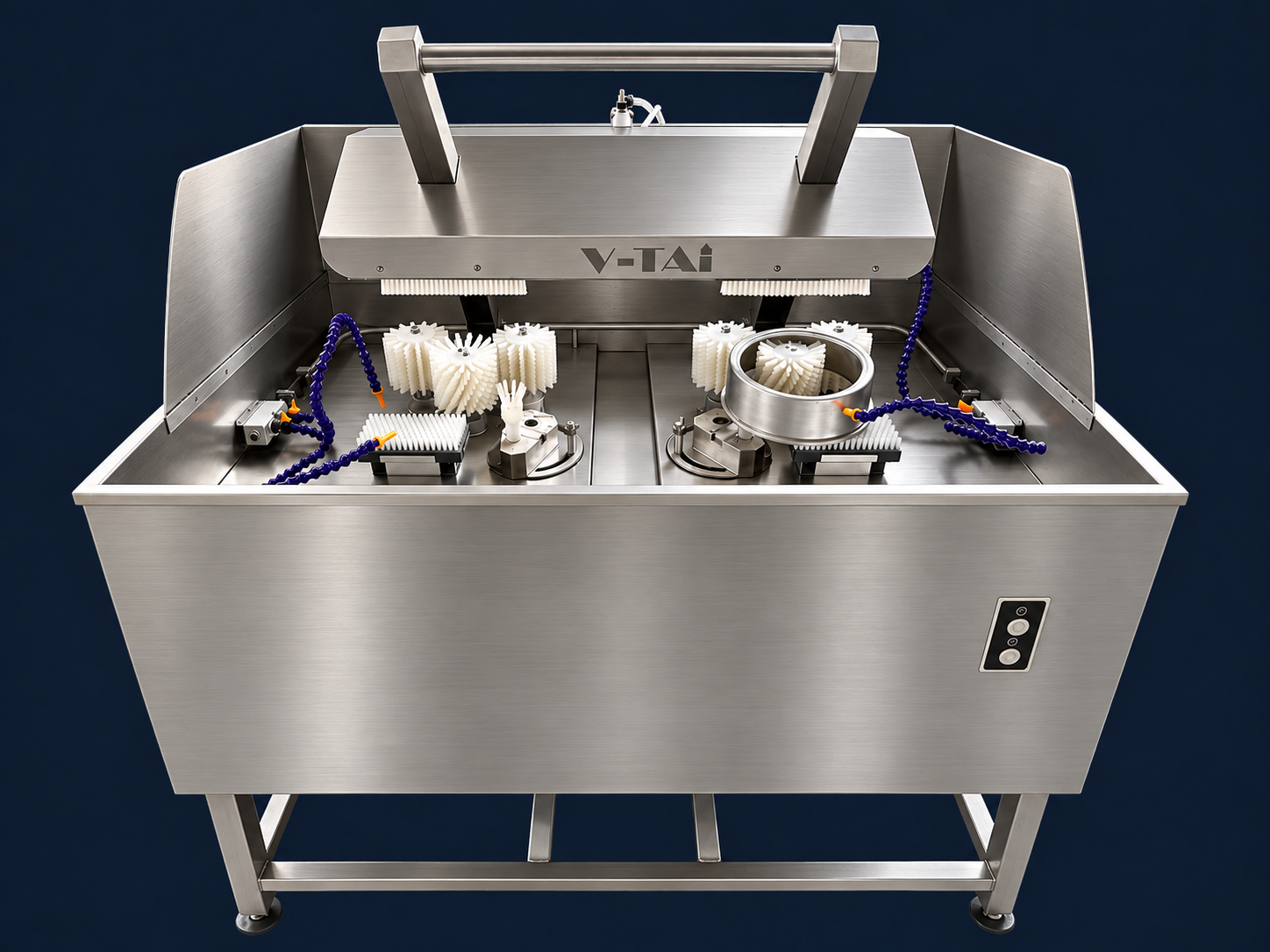 V-TAI dual-station cake mold washer, full machine view